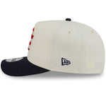 New Era New York Yankees 9FIFTY A-Frame snapback cap med stjerner og striber i kromdesign, venstre side visning
