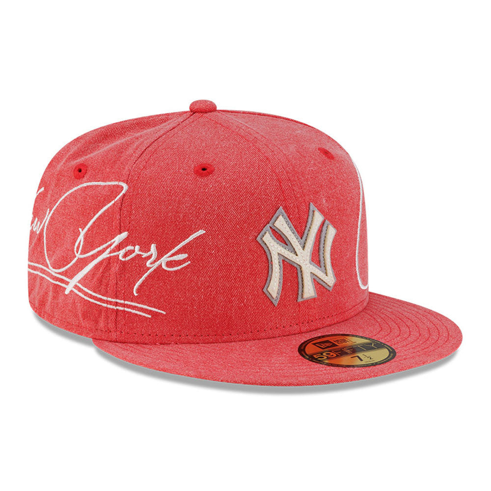 New Era - 59FIFTY - New York Yankees - SCRIPT Energy - Red - Headz Up 