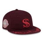 New Era - 9FIFTY Retro Crown - Chicago White Sox - LOURISHES ENERGY - Dark Red - Headz Up 