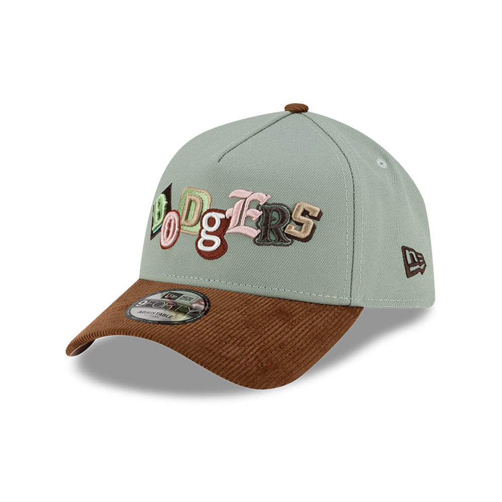 New Era -  9FORTY A-Frame - DIY NOTE ENERGY - Los Angeles Dodgers - Moss Green/Dark Brown - Headz Up 