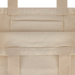 New Era tote taske med blomsterlogo i off-white farve, stor og rummelig med grafisk design.