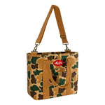 Beige New Era NE CAMO tote taske med camouflage mønster, rummelig og stilfuld til dagligt brug