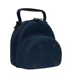 Dobbelt New Era denim capholder i navy til tasker, synligt med justerbar rem og holdere til capser.