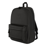 Sort New Era stadiumtaske i matte PU med Yankees-logo, rummelig taske med justerbar skulderrem og sportslig design.