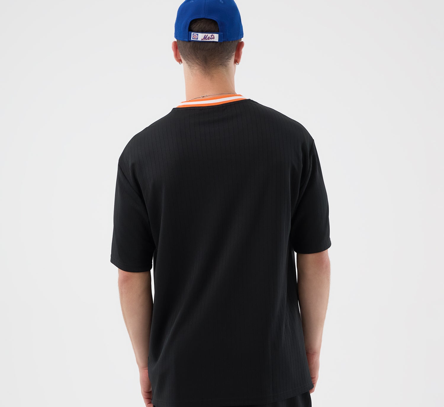 Sort New Era MLB ARCH oversized t-shirt med Mets-logo, afslappet stil og komfortabel pasform.