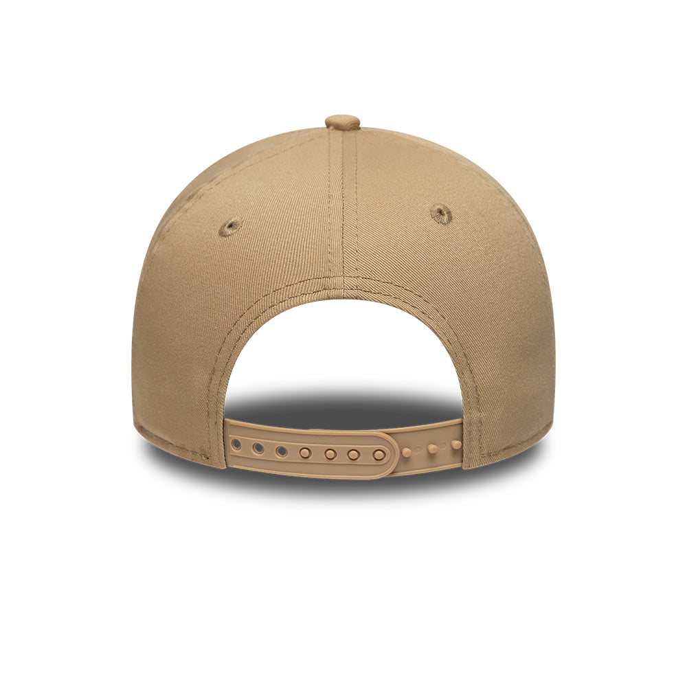 Sort og beige New Era 9FORTY A-Frame Dodgers baseball cap med Los Angeles Dodgers logo, justerbar snapback cap