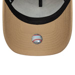 Dame Los Angeles Dodgers New Era 9FORTY A-Frame kasket i camel og sort, med justerbart bånd og logo foran