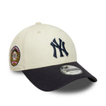 New Era New York Yankees 9FORTY kasket i chrome og navy med WS-patch, justeret cap med logo og detaljer.