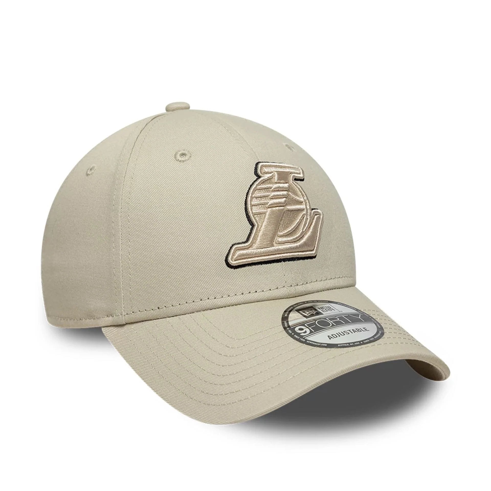 New Era - TEAM OUTLINE - 9FORTY - Los Angeles Lakers - Stone - Headz Up 