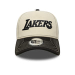 New Era 9FORTY E-Frame Los Angeles Lakers cap i chrome og sort med Lakers logo foran