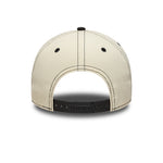 Sort og krom New Era 9FORTY E-Frame Lakers cap med Los Angeles-logo og bydesign.