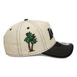 New Era 9FORTY E-Frame Los Angeles Lakers cap i sort og krom med by- og Lakers-logo.
