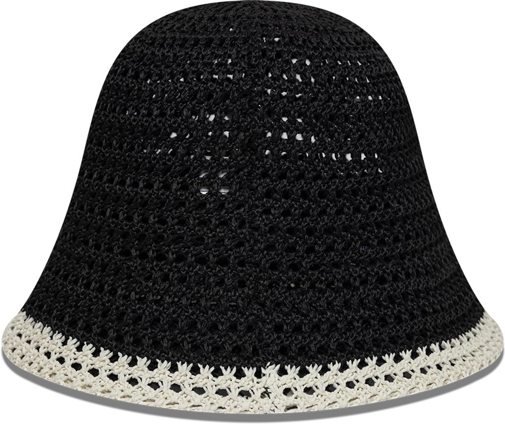 New Era - New York Yankees - WMNS KNITTED BUCKET HAT - Black/White - Headz Up 