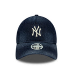 New Era 9TWENTY dames baseball cap med navy denim og Yankees A-Frame logo, afslappet og stilfuld til hverdagsbrug