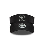 Sort New Era WMNS MLB sport visir med Yankees logo, letvægts cap til kvinder, sportstil og komfort.