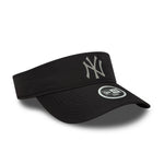 Sort New Era WMNS MLB SPORT VISOR cap med New York Yankees logo, synlig foran og på båndet