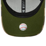 New Era 9FORTY M-CROWN Yankees cap med camo-mønster i woodland farvetema, justerbar baseball cap til fans af New York Yankees