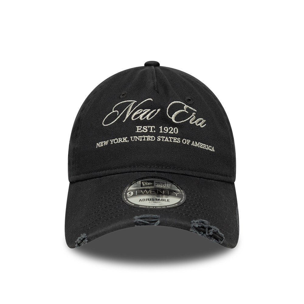 New Era - WASHED DISTRESSED - 9TWENTY A-Frame - Charcoal - Headz Up 