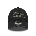 New Era - WASHED DISTRESSED - 9TWENTY A-Frame - Charcoal - Headz Up 