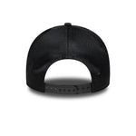 Sort New Era MLB sporttrucker cap med Seattle Mariners logo, komfortabel og stilfuld til baseballfans.