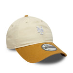 New Era New York Mets 9TWENTY mini washed kontrast cap i sten og mørk beige farver, afslappet og stilfuldt hovedbeklædning