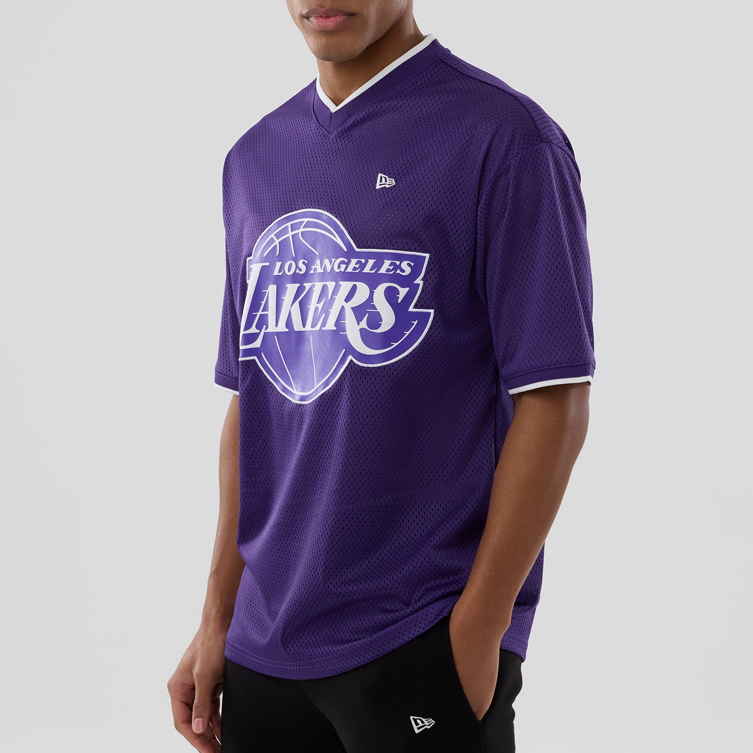 New Era - NFL Oversize Mesh Tee - Los Angeles Lakers - Headz Up 