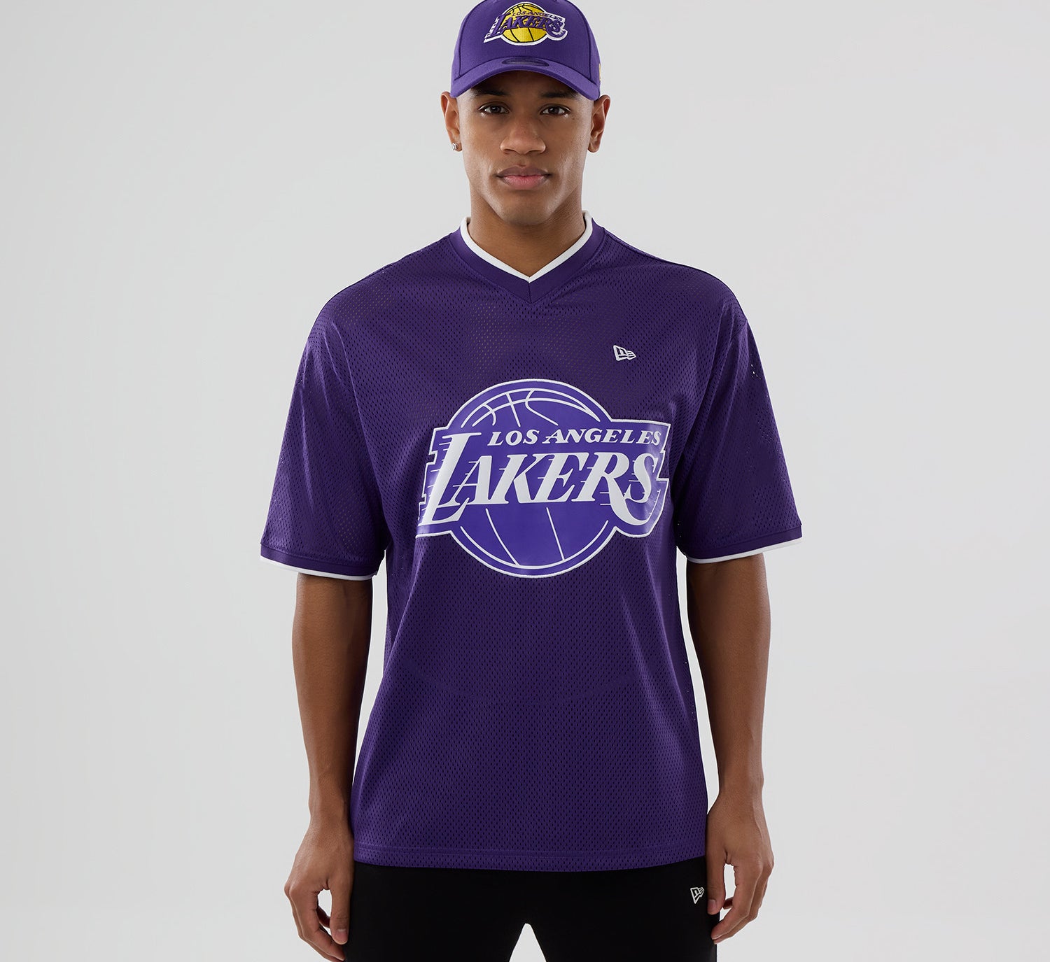 New Era - NFL Oversize Mesh Tee - Los Angeles Lakers - Headz Up 