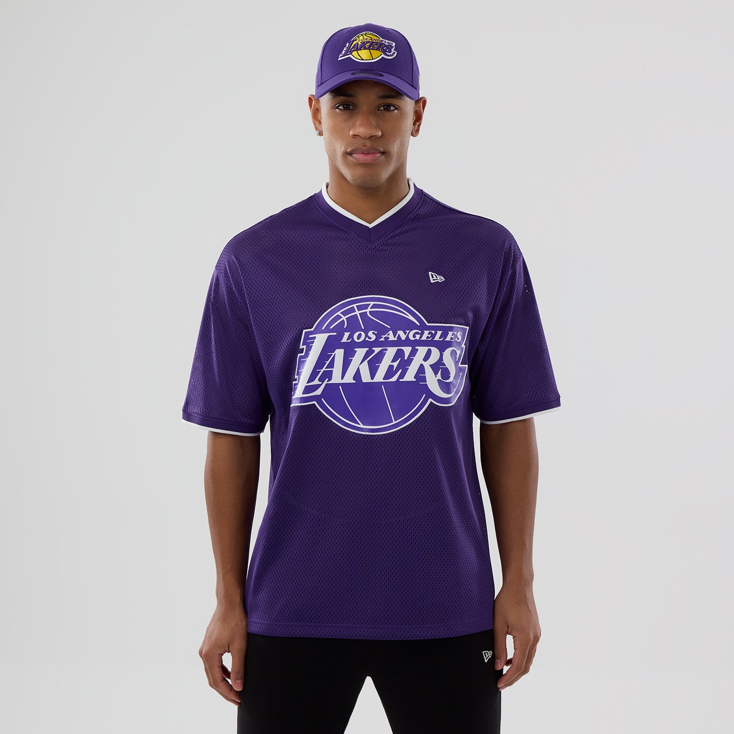 New Era - NFL Oversize Mesh Tee - Los Angeles Lakers - Headz Up 
