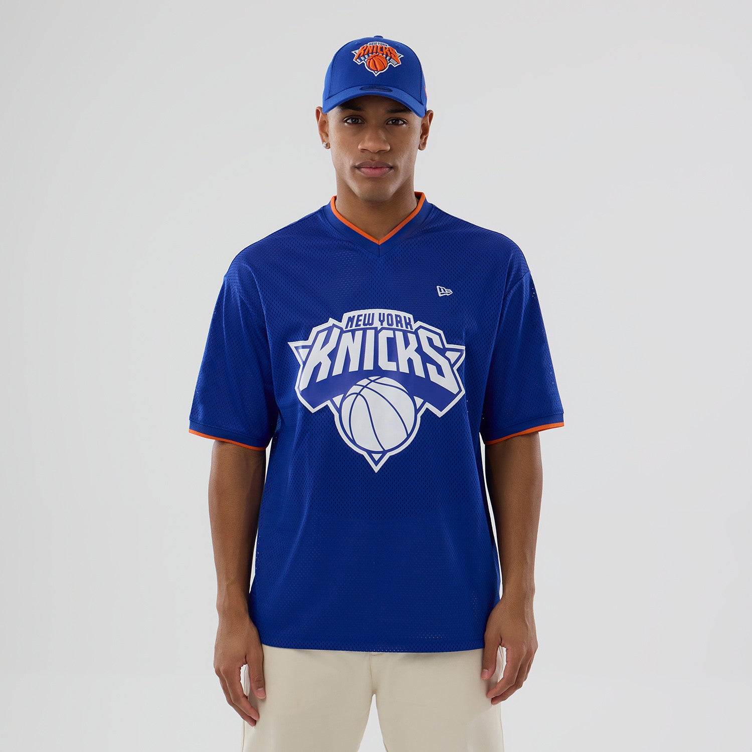 New Era - NFL Oversize Mesh Tee - New York Knicks - Headz Up 