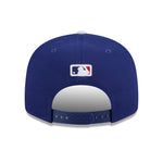 New Era Jackie Robinson 9FIFTY snapback cap med Los Angeles Dodgers logo og blå farver.