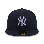 New Era 59FIFTY fitted kasket med rhinestone badge og NY Yankees logo, sort med detaljeret syn.