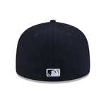 New Era 59FIFTY fitted cap med rhinestone badge og Yankees logo, sort med justerbar hæl.