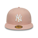 New Era 59FIFTY fitted cap med New York Yankees logo i pastel pink, stilfuld og sporty hovedbeklædning
