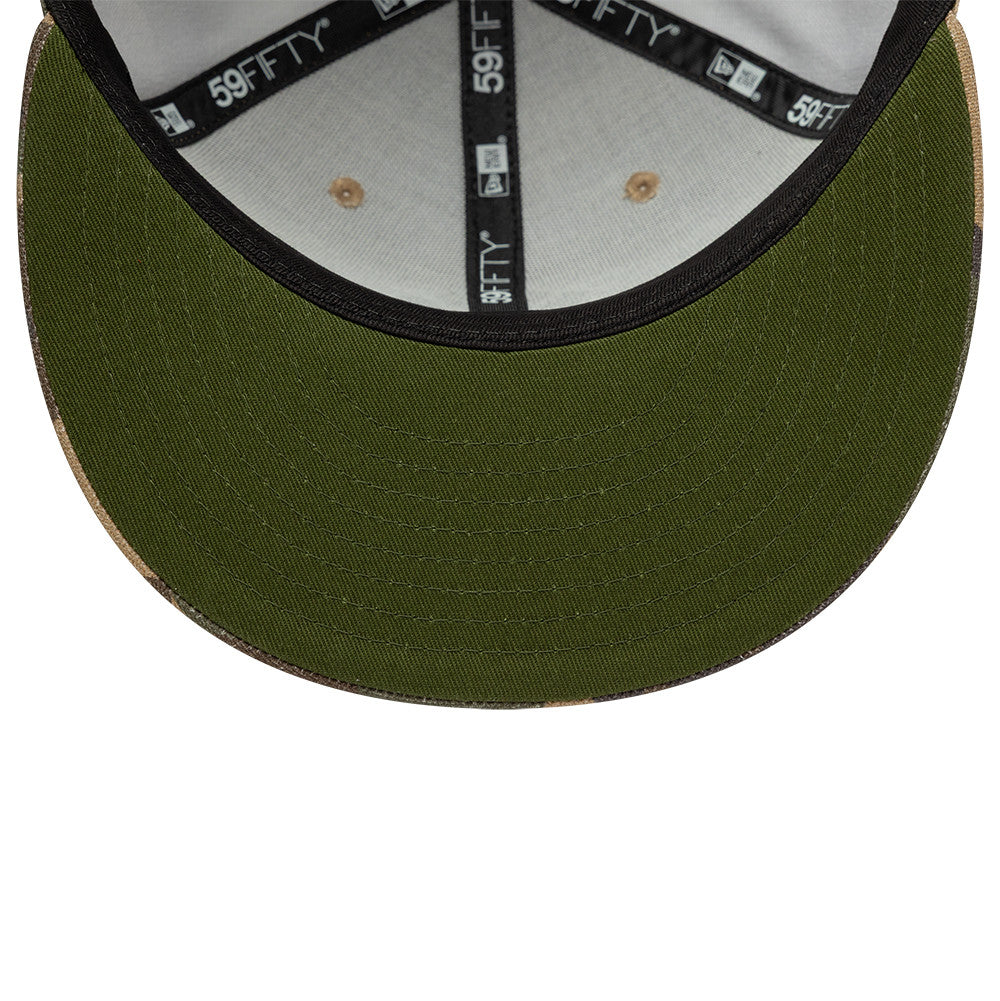 New Era 59FIFTY fitted cap med New York Yankees logo i woodland camo print, afslappet sportstil i camouflage mønster