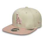 New Era Los Angeles Dodgers 9FIFTY Original Fit kasket med Cooperstown WS PATCH i Chrome og Pink.