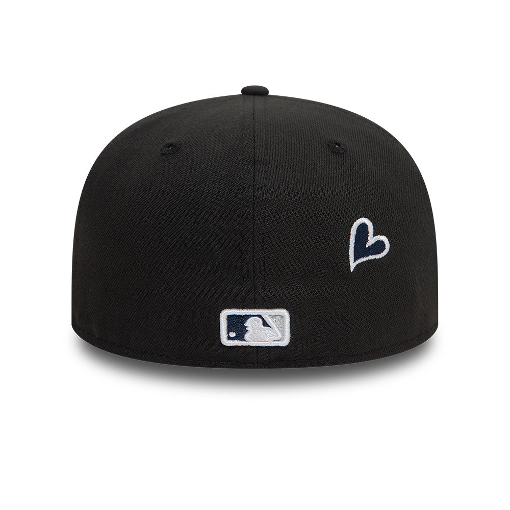 New Era - 59FIFTY Fitted Cap - New York Yankees - HEART ICON - Black/White - Headz Up 