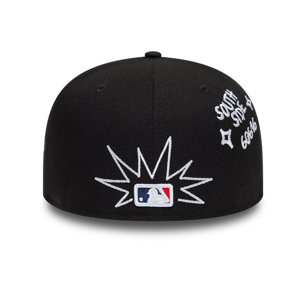 New Era - 59FIFTY Fitted - Chicago White Sox - SCRIBBLE - Black - Headz Up 