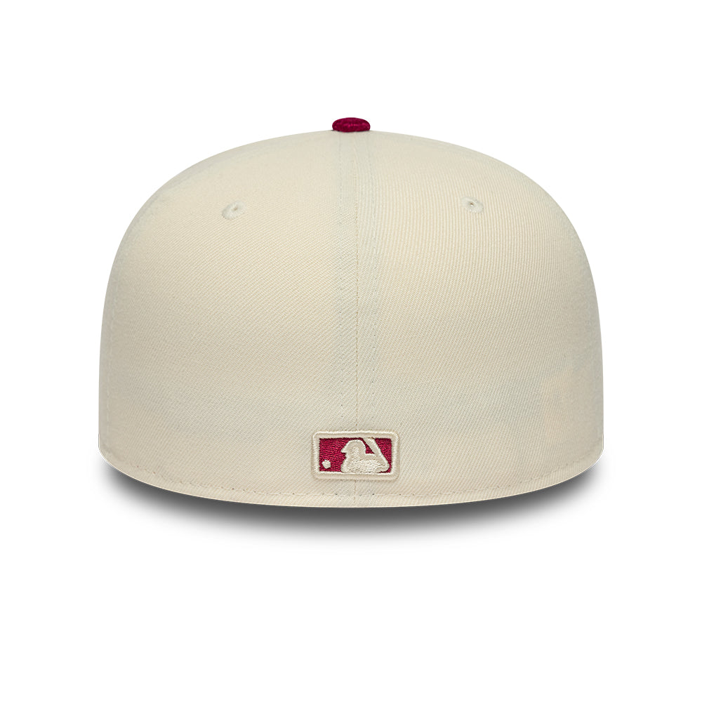 New Era - 59FIFTY Fitted - Los Angeles Dodgers - PAISLEY VISOR - Light Chrome/Red - Headz Up 
