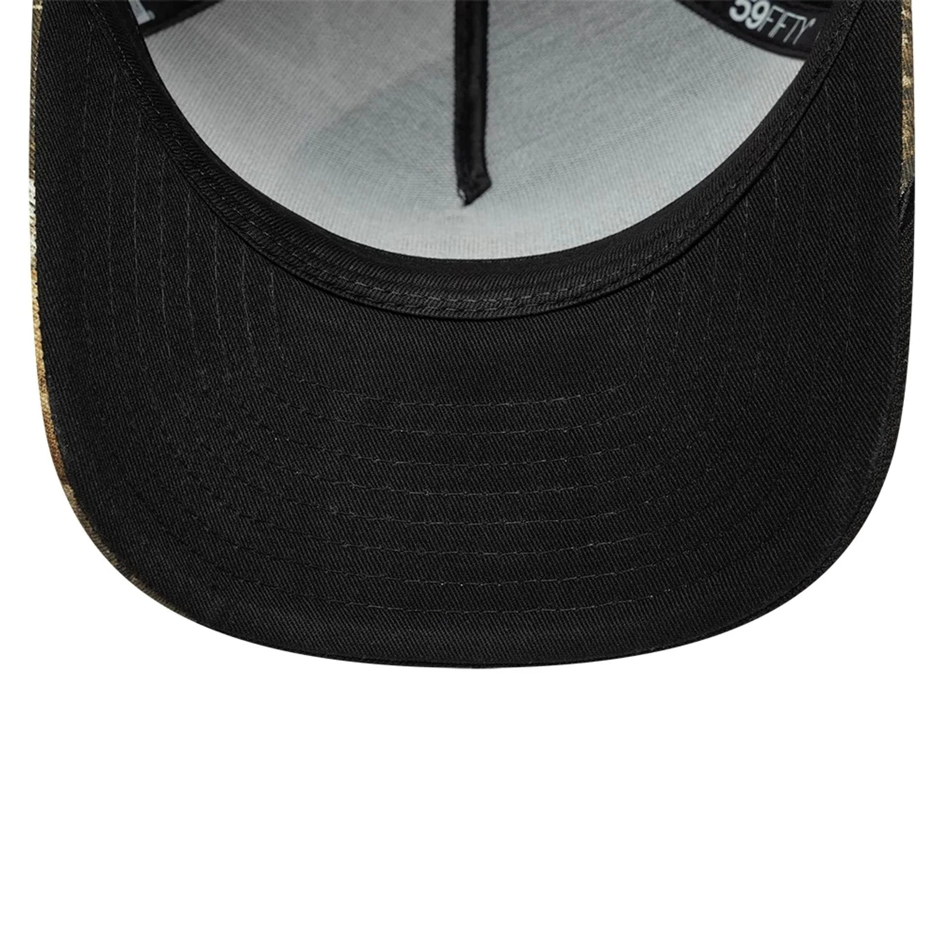 Sort New Era 59FIFTY A-Frame fitcap med Detroit Tigers logo og Split Real Tree-mønster.