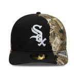 Sort New Era 59FIFTY fitted A-Frame Chicago White Sox cap med Split Real Tree camo mønster