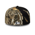 Sort New Era 59FIFTY A-Frame Chicago White Sox baseball cap med Split Real Tree mønster, justeret pasform.