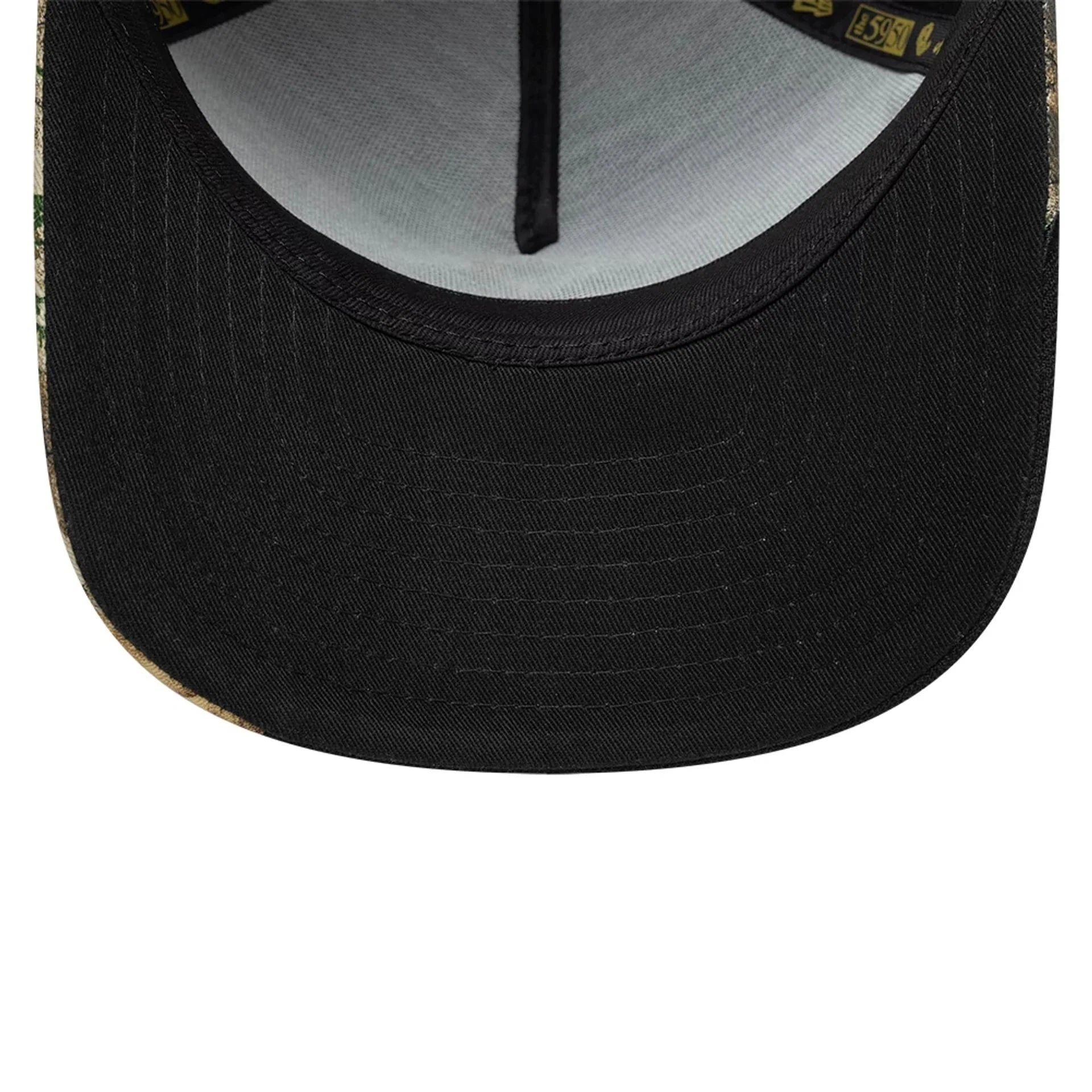 Sort New Era 59FIFTY A-Frame Yankees cap med split real tree camouflage print, snug pasform og logo på fronten