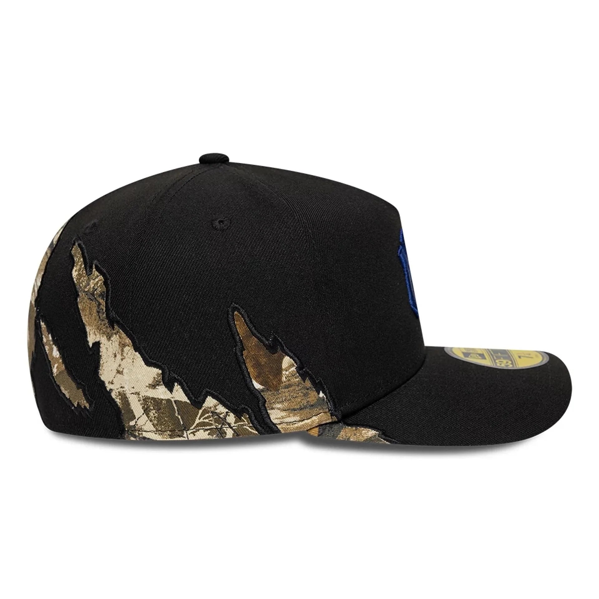 Sort New Era 59FIFTY A-Frame Yankees cap med split real tree design, justeret pasform og logo på fronten