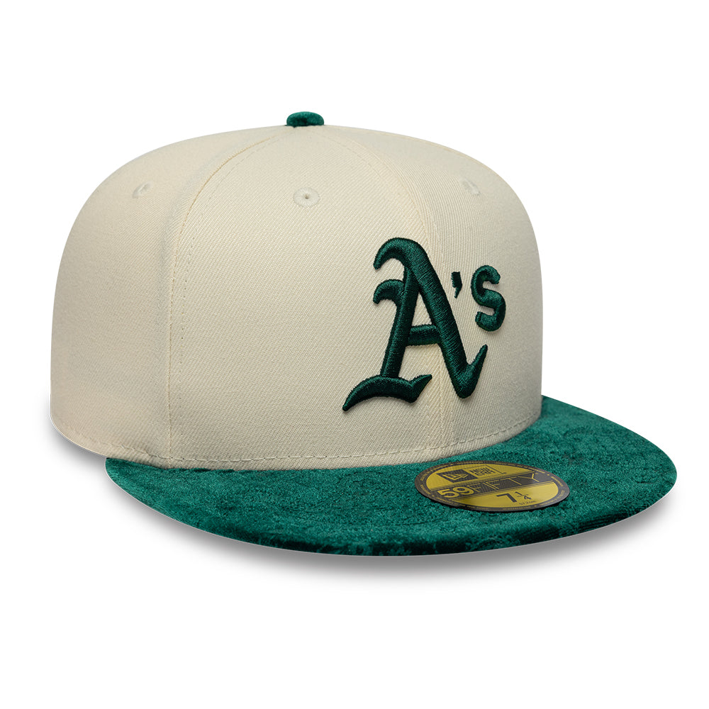 New Era - 59FIFTY Fitted - Oakland Athletics - PAISLEY VISOR - Light Chrome/Green - Headz Up 