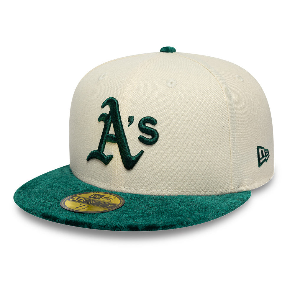 New Era - 59FIFTY Fitted - Oakland Athletics - PAISLEY VISOR - Light Chrome/Green - Headz Up 