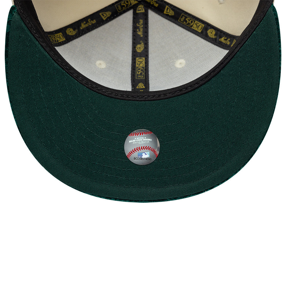 New Era - 59FIFTY Fitted - Oakland Athletics - PAISLEY VISOR - Light Chrome/Green - Headz Up 