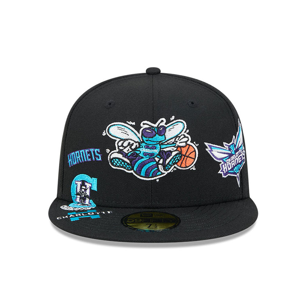 Sort New Era 59FIFTY fitted cap i sort med Charlotte Hornets HWC-logo