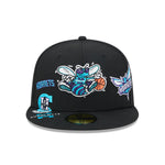 Sort New Era 59FIFTY fitted cap i sort med Charlotte Hornets HWC-logo