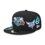 Sort New Era 59FIFTY fitted cap i sort med Charlotte Hornets HWC-logo