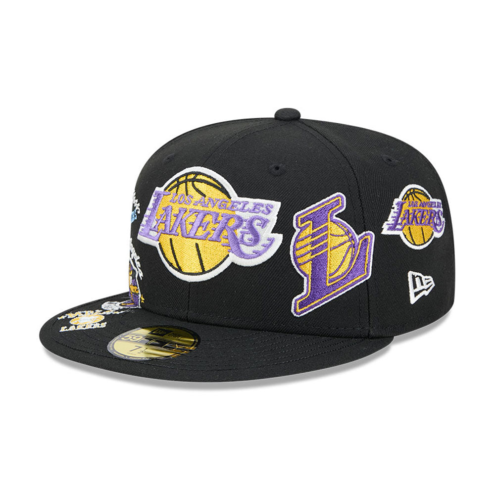 New Era 59FIFTY fitted cap i sort med Los Angeles Lakers HWC-logo